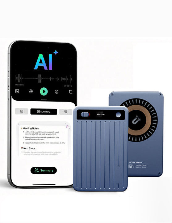 64GB Note AI Voice Recorder with Magsafe App Control Transcribe Device 159 Language Note Taker for Lecture Call Meeting